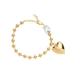BRACCIALE DORATO CON CRISTALLO
