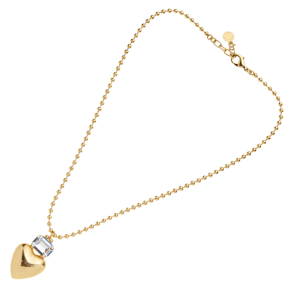 COLLANA DORATA CON CRISTALLO
