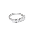 ANELLO RODIATO CON CUBIC ZIRCONIA