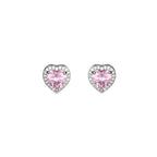 ORECCHINI RODIATI CON CUBIC ZIRCONIA