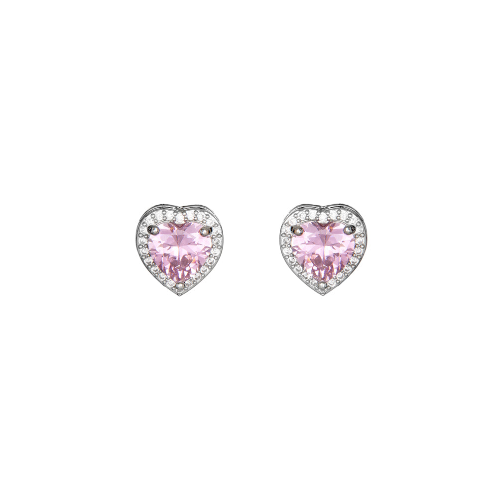 ORECCHINI RODIATI CON CUBIC ZIRCONIA