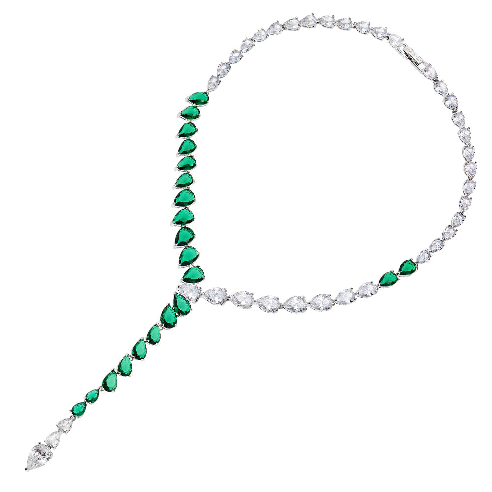 COLLANA RODIATA CON CUBIC ZIRCONIA