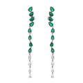 ORECCHINI RODIATI CON CUBIC ZIRCONIA