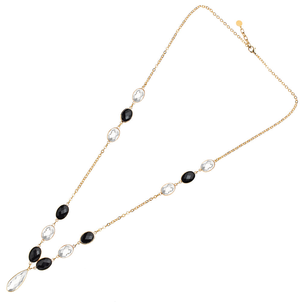 COLLANA DORATA CON CRISTALLI