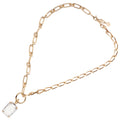 COLLANA DORATA CON CRISTALLO