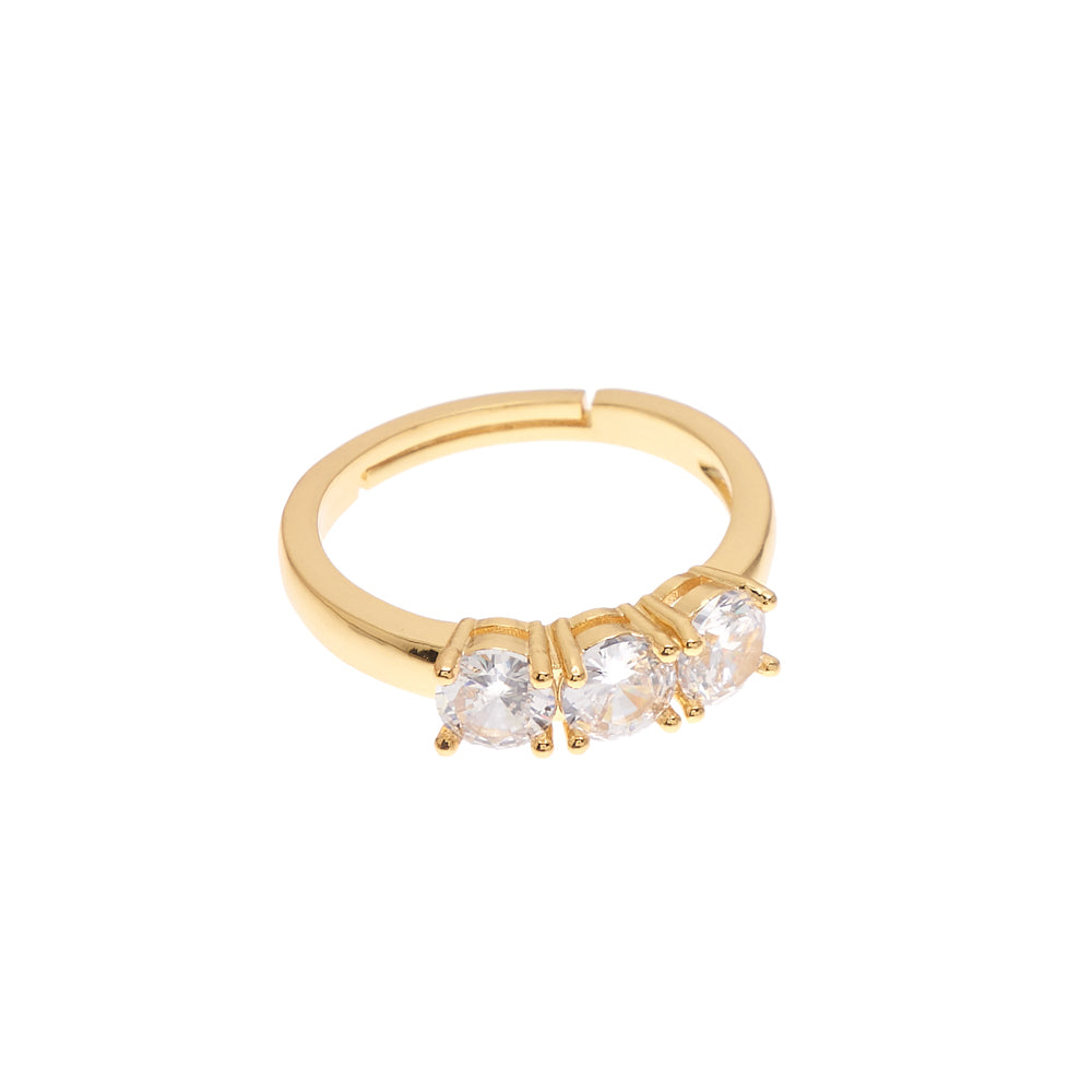 ANELLO DORATO CON CUBIC ZIRCONIA