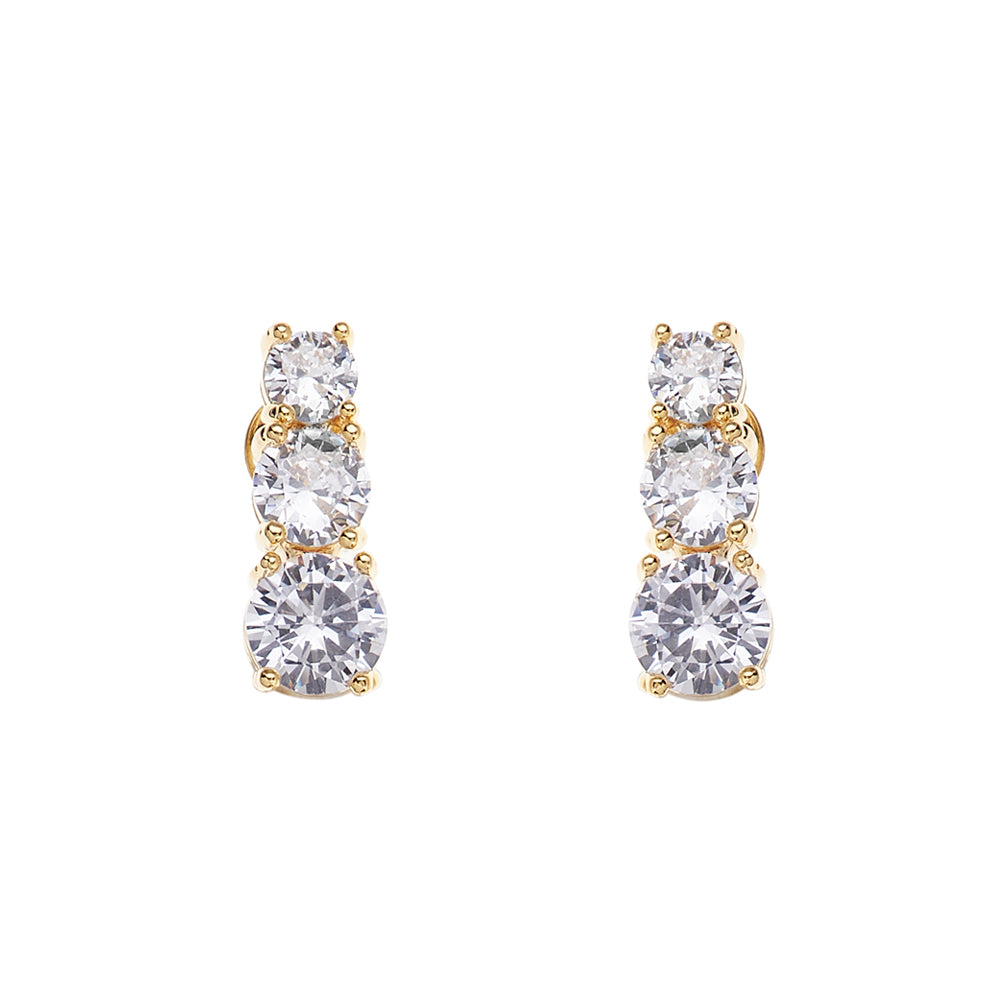 ORECCHINI DORATI CON CUBIC ZIRCONIA