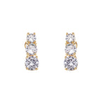 ORECCHINI DORATI CON CUBIC ZIRCONIA