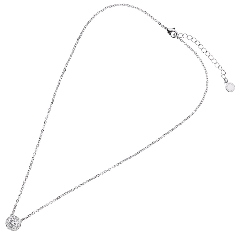 COLLANA RODIATA CON CUBIC ZIRCONIA