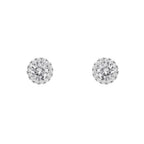 ORECCHINI RODIATI CON CUBIC ZIRCONIA