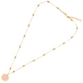 COLLANA DORATA CON QUARZO