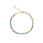 BRACCIALE DORATO CON CRISTALLI