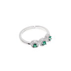 ANELLO RODIATO CON CUBIC ZIRCONIA