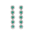 ORECCHINI RODIATI CON CUBIC ZIRCONIA