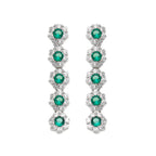 ORECCHINI RODIATI CON CUBIC ZIRCONIA