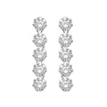 ORECCHINI RODIATI CON CUBIC ZIRCONIA
