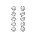 ORECCHINI RODIATI CON CUBIC ZIRCONIA