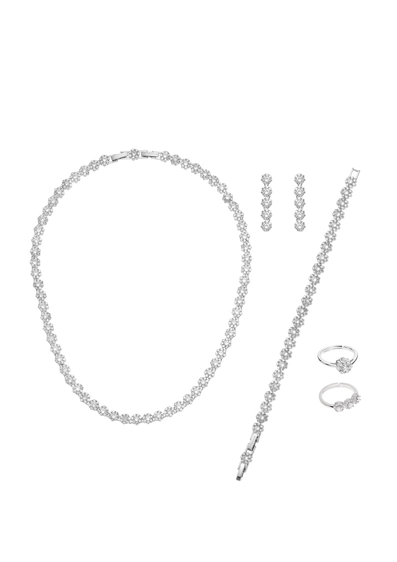 COLLANA RODIATA CON CUBIC ZIRCONIA
