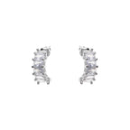 ORECCHINI RODIATI CON CUBIC ZIRCONIA