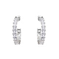 ORECCHINI RODIATI CON CUBIC ZIRCONIA