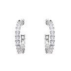 ORECCHINI RODIATI CON CUBIC ZIRCONIA