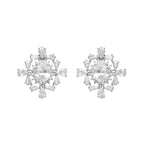 ORECCHINI RODIATI CON CUBIC ZIRCONIA