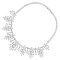 COLLANA RODIATA CON CUBIC ZIRCONIA