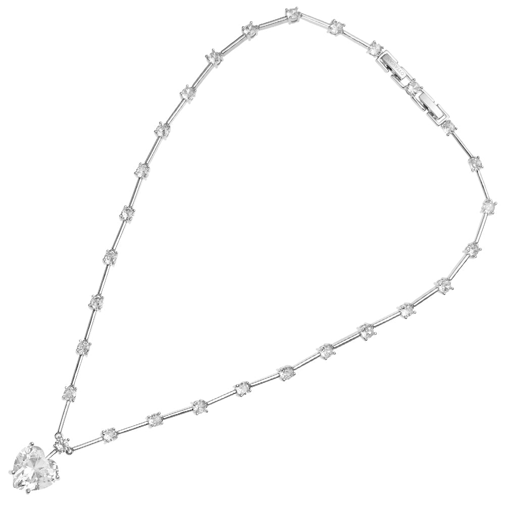 COLLANA RODIATA CON CUBIC ZIRCONIA