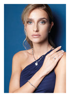 COLLANA RODIATA CON CUBIC ZIRCONIA