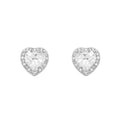 ORECCHINI RODIATI CON CUBIC ZIRCONIA