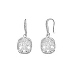 ORECCHINI RODIATI CON CUBIC ZIRCONIA