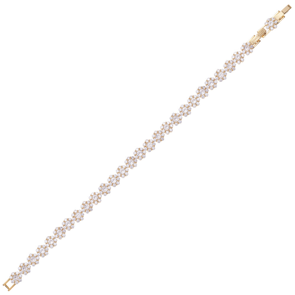 BRACCIALE DORATO CON CUBIC ZIRCONIA