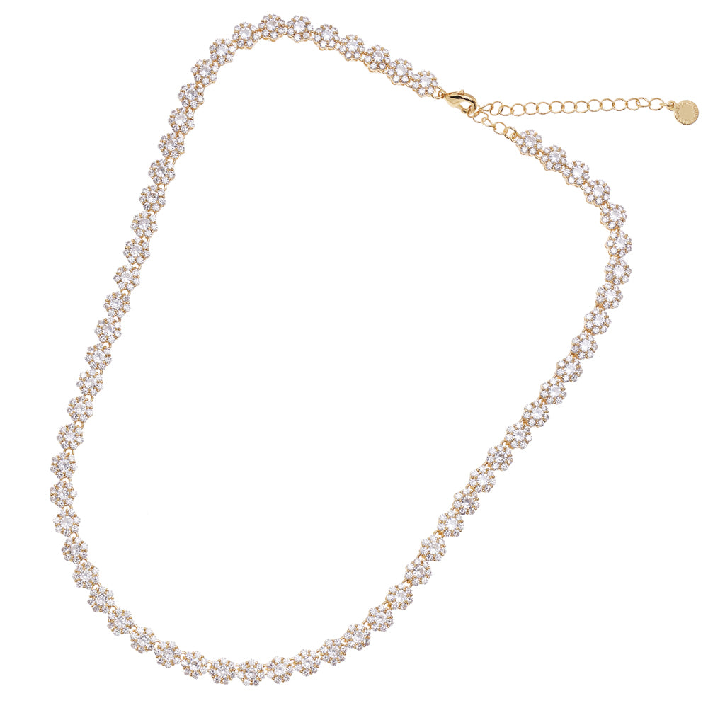 COLLANA DORATA CON CUBIC ZIRCONIA