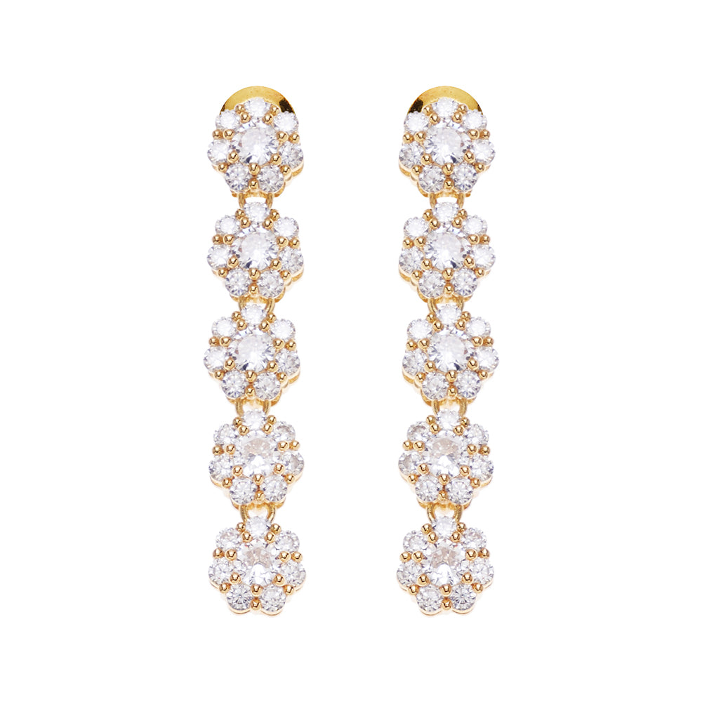 ORECCHINI DORATI CON CUBIC ZIRCONIA
