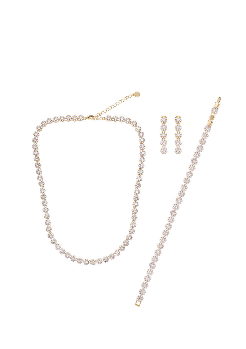 BRACCIALE DORATO CON CUBIC ZIRCONIA
