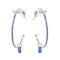 ORECCHINI RODIATI CON CUBIC ZIRCONIA