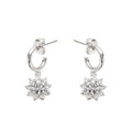 ORECCHINI RODIATI CON CUBIC ZIRCONIA