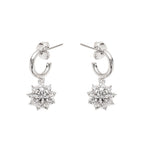 ORECCHINI RODIATI CON CUBIC ZIRCONIA