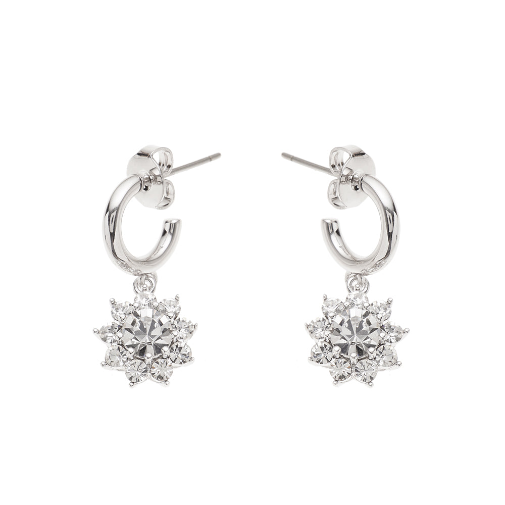 ORECCHINI RODIATI CON CUBIC ZIRCONIA