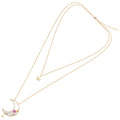 COLLANA DOPPIO FILO PLACCATA ORO C/CUBIC ZIRCO