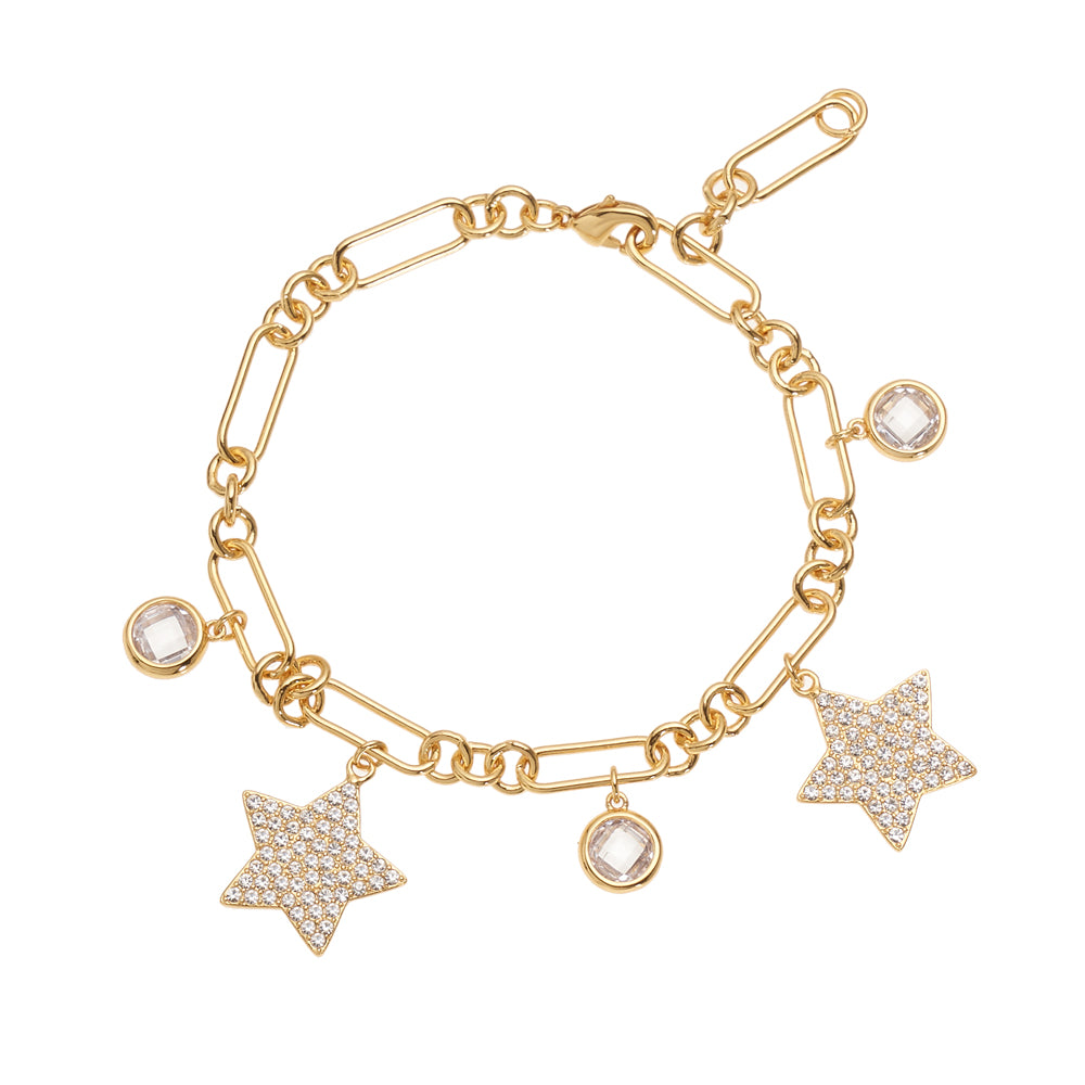 BRACCIALE PLACCATO ORO CON CUBIC ZIRCONIA