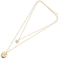 COLLANA DOPPIO FILO PLACCATA ORO C/CUBIC ZIRCO