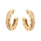 ORECCHINI PLACCATI ORO CON CUBIC ZIRCONIA