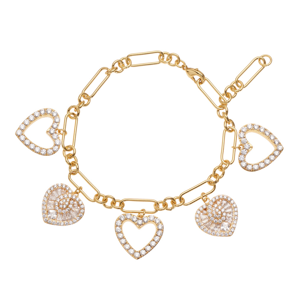 BRACCIALE PLACCATO ORO CON CUBIC ZIRCONIA