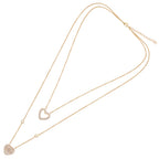 COLLANA DOPPIO FILO PLACCATA ORO C/CUBIC ZIRCO