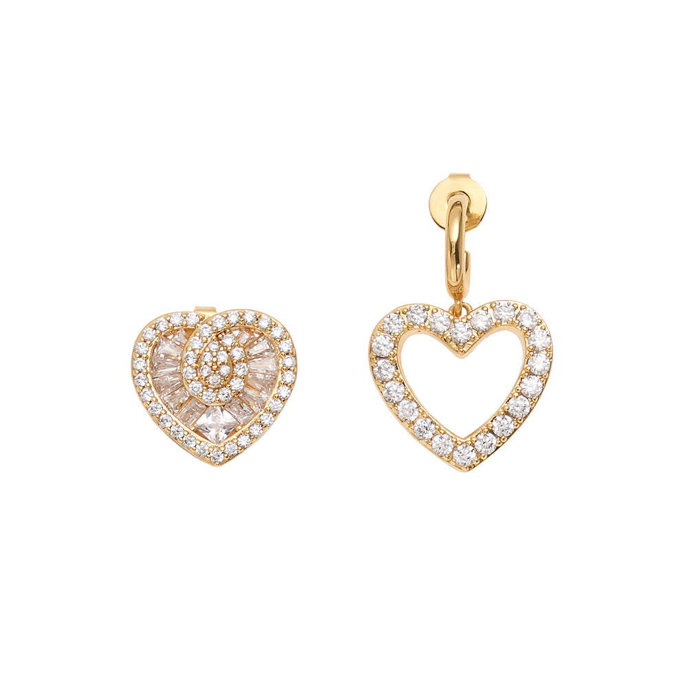ORECCHINI PLACCATI ORO CON CUBIC ZIRCONIA