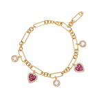 BRACCIALE PLACCATO ORO CON CUBIC ZIRCONIA