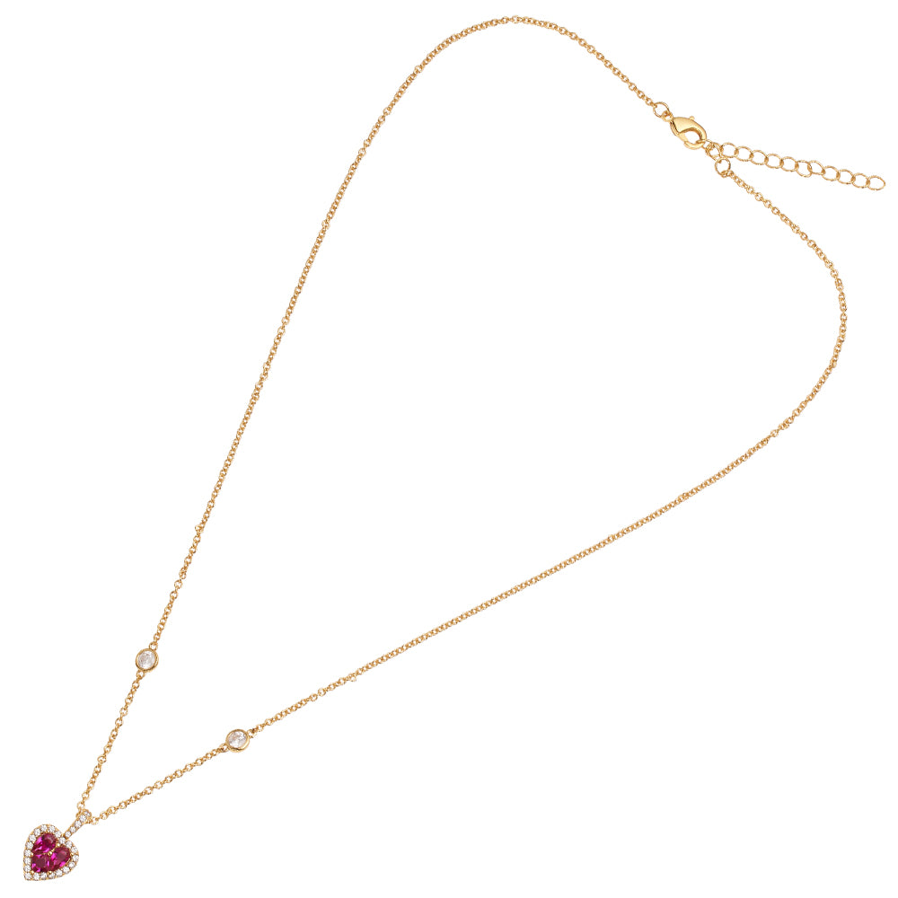 COLLANA PLACCATA ORO CON CUBIC ZIRCONIA