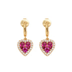 ORECCHINI PLACCATI ORO CON CUBIC ZIRCONIA