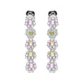 ORECCHINI RODIATI CON CUBIC ZIRCONIA